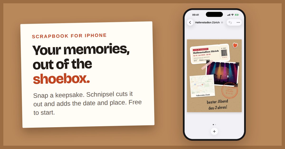 I always wanted to build apps and to scrapbook. I never managed either, so I vibe coded an iPhone ap
